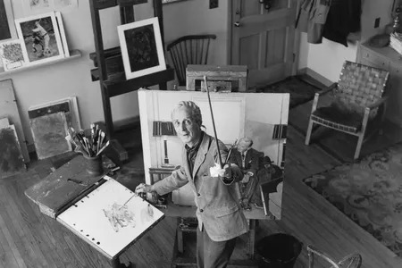 Norman Rockwell (above in a 1968 photograph by Garry Camp Burdick), who created more than 300 original covers for the Saturday Evening Post over the course of his long career, was already widely known for his rich visualizations of the American dream when he set about the challenging task of animating FDR's Four Freedoms.
