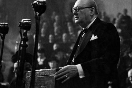 Churchill&#39;s custom-made dentures helped him maintain his distinctive speaking style.

