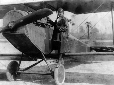 &ldquo;Bessie Coleman (above: with her Curtiss JN-4 &quot;Jennie&quot; in her custom designed flying suit, ca. 1924) was a real gutsy woman for the era,&rdquo; says&nbsp;Dorothy Cochrane, a curator at the Smithsonian&rsquo;s National Air and Space Museum. &quot;Anyone else might have quit at any time.&rdquo;