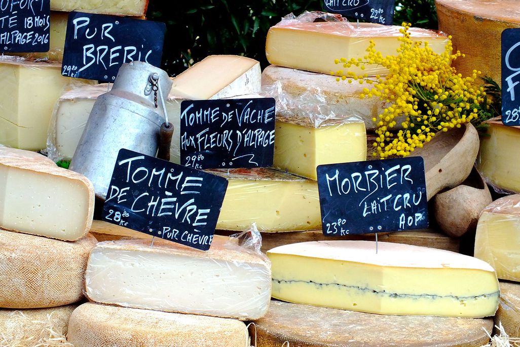 Cheeses On Display