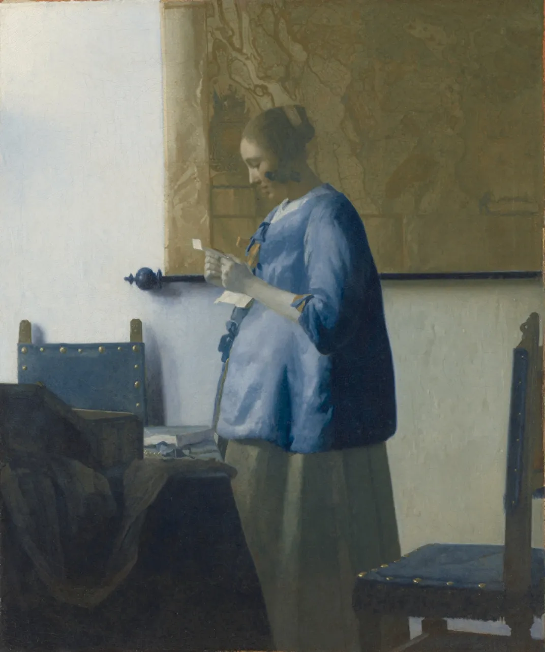 Vermeer's <i>Woman Reading a Letter</i>. Credit: Netherlands Tourism Bureau