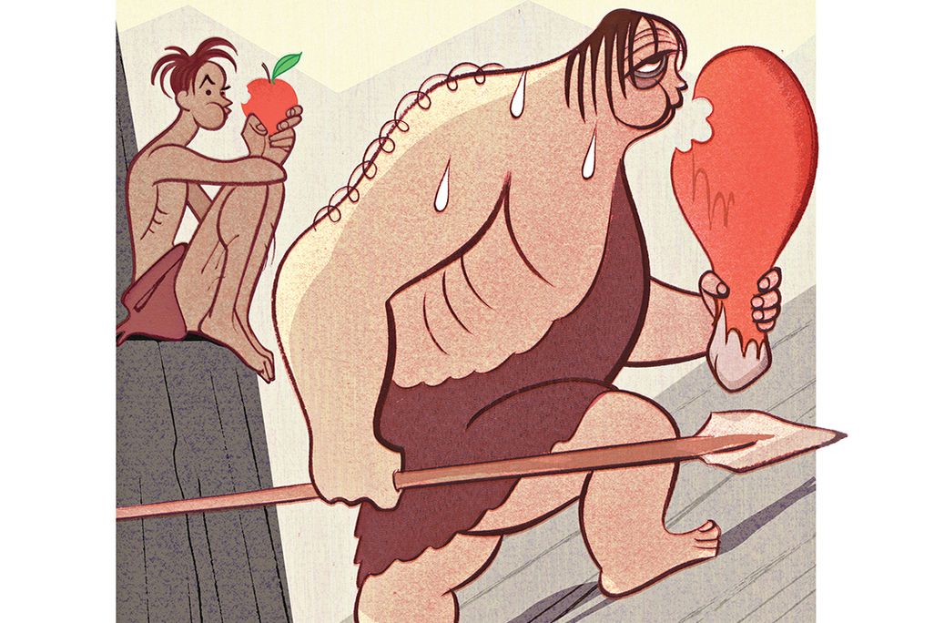 Neanderthal Diet Illustration