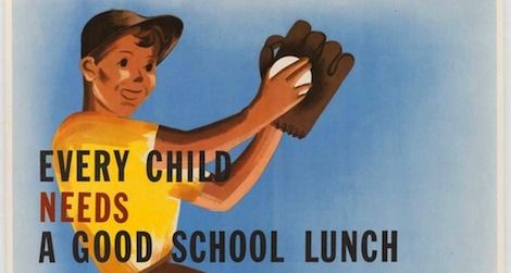School lunch program poster