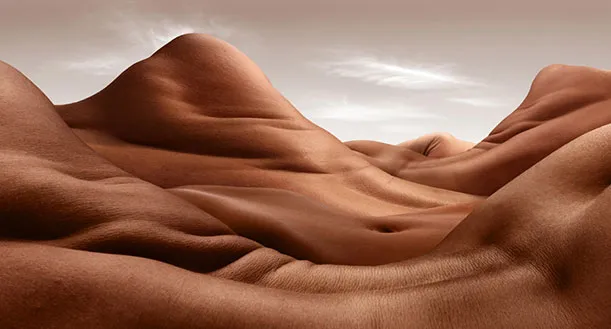 Carl Warner’s Mountains Are Made of Elbows and Knees