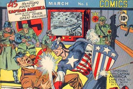 The cover of Captain America Comics #1, by Joe Simon and Jack Kirby.