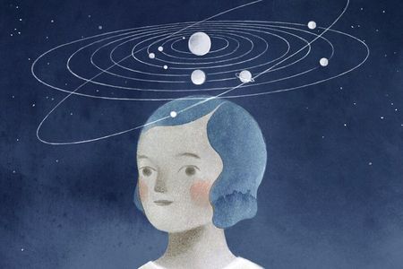 Elizabeth Haidle’s cover illustration for “The Girl Who Named Pluto: The Story of Venetia Burney,” by Alice B. McGinty.
