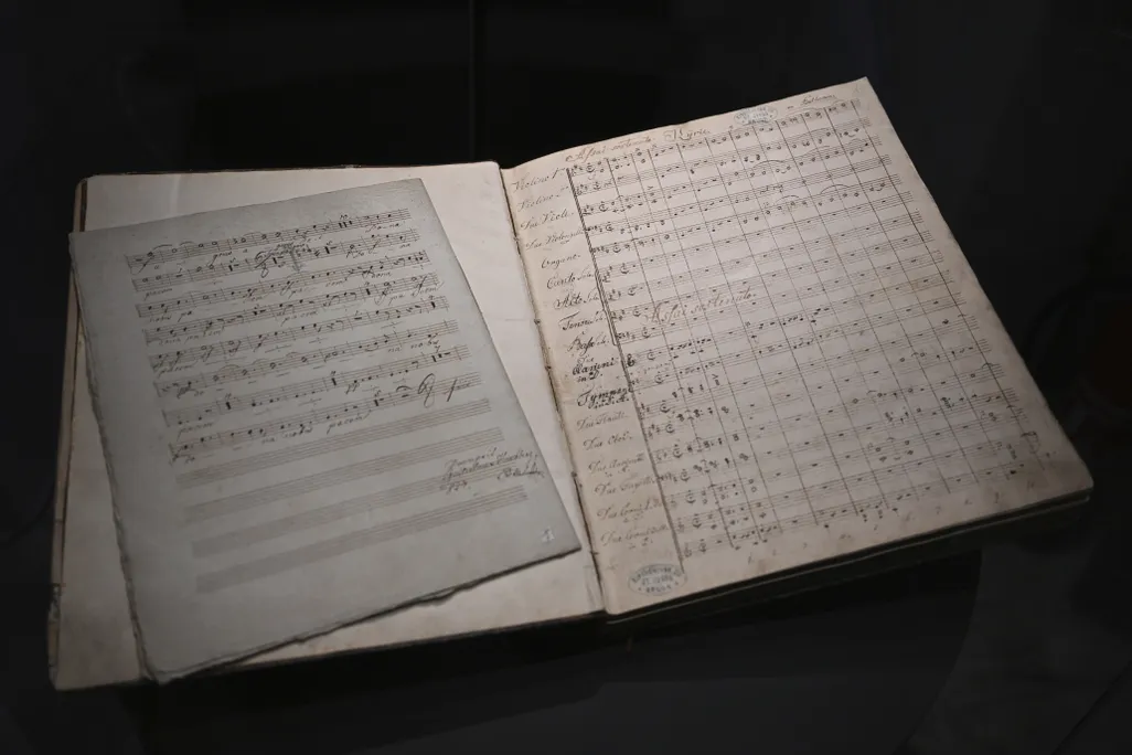 Ludwig van Beethoven’s handwritten manuscript for the fourth movement of his String Quartet in B-flat Major