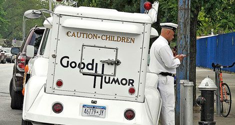 Most of your neighborhood ice cream vendors peaceably sell frozen treats. Good Humor Man.