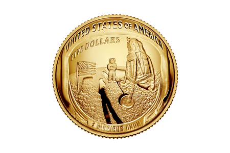 Four different versions of the Apollo coins are offered; sales will raise money for the National Air and Space Museum's "Destination Moon" exhibit and for the Astronauts Memorial Foundation and the Astronaut Scholarship Foundation.