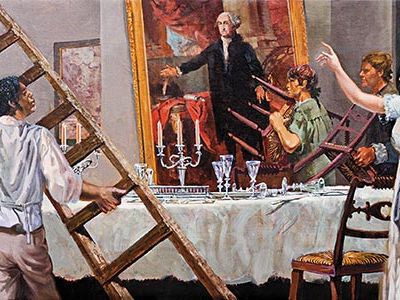 Dolley Madison rescue of George Washington portrait