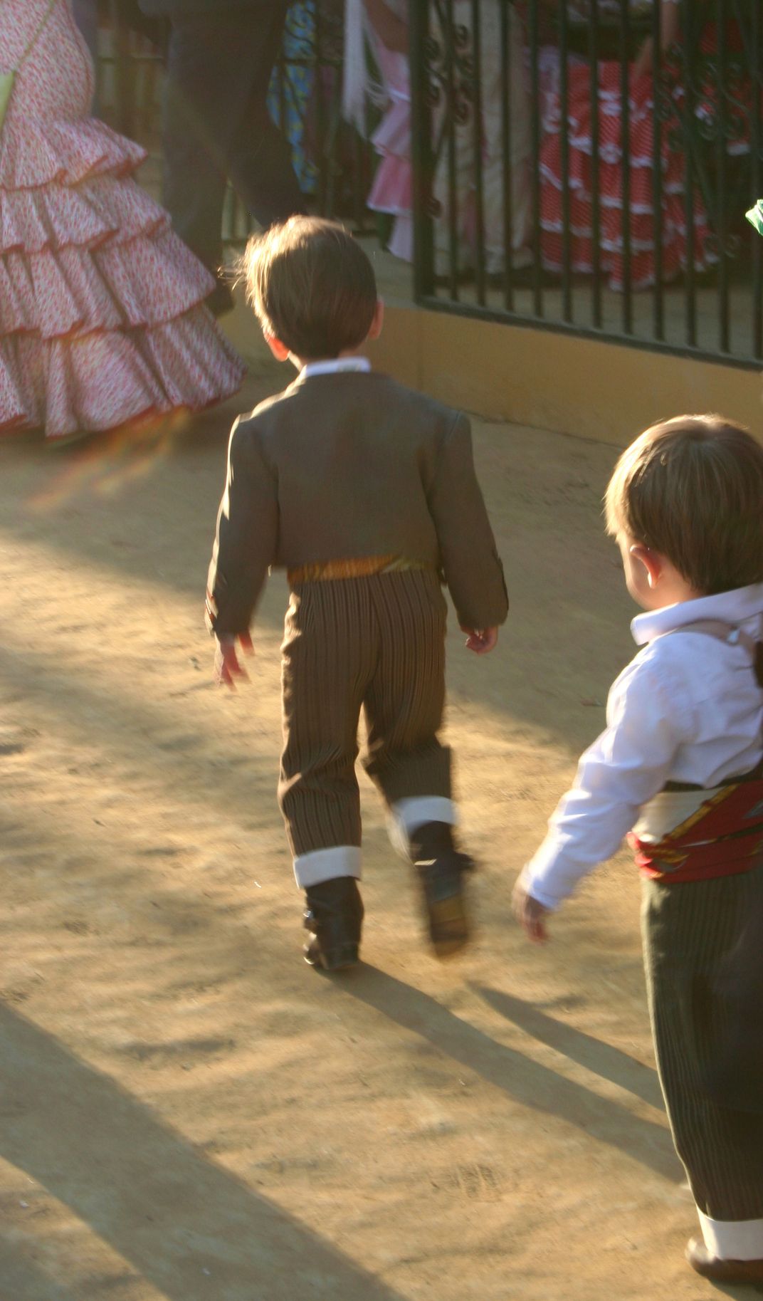 A boy in Sevilla, Spain, enjoying Feria de Abril, a festival ...