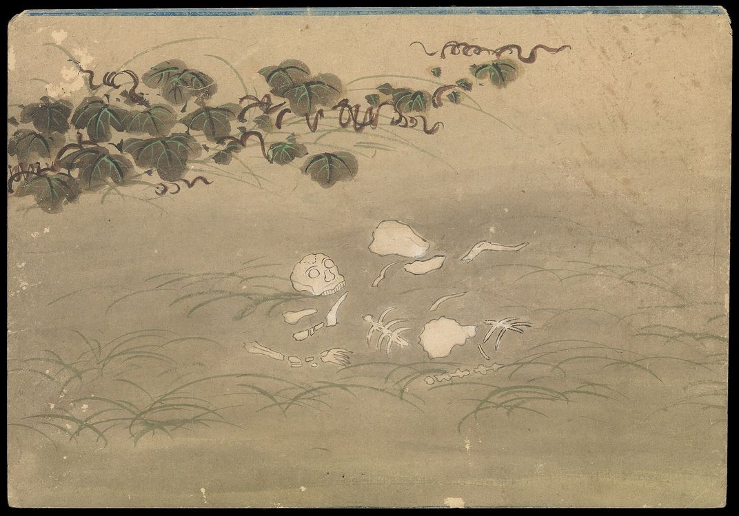 The eighth stage of decomposition, as depicted in a kusozu