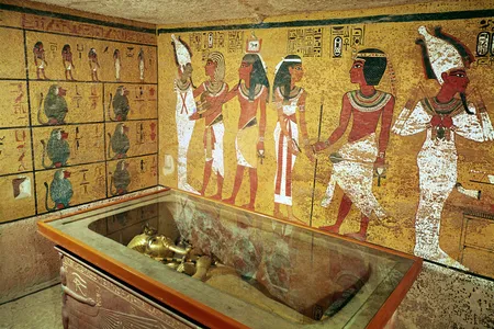 The tomb of King Tutankhamun in Egypt