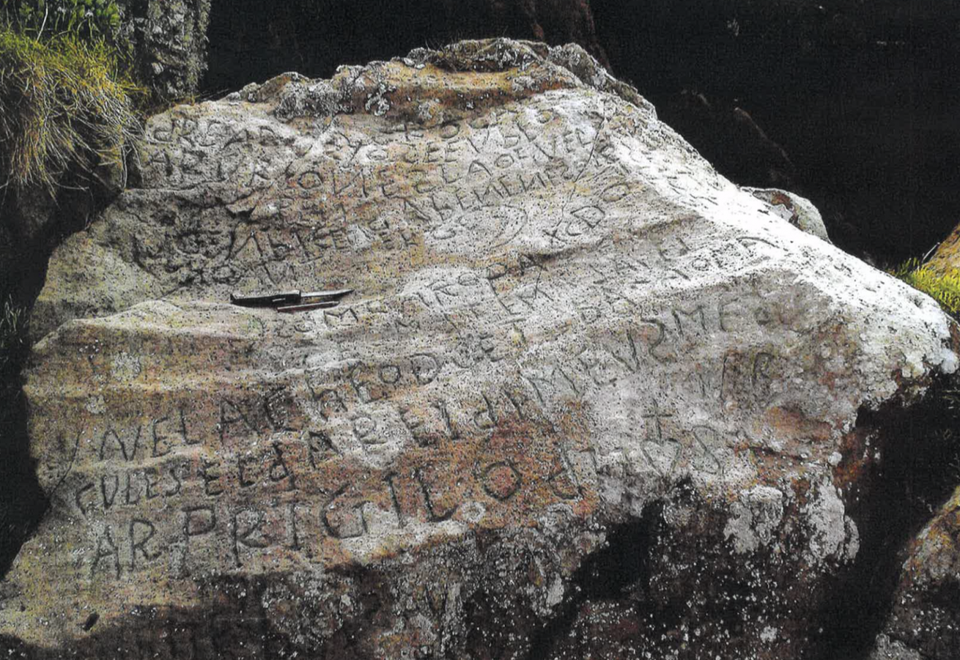 Mysterious inscription on centuries-old rock