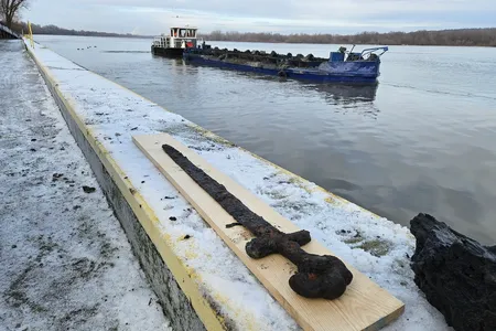 The sword was found at the Włocławek port on the Vistula River.