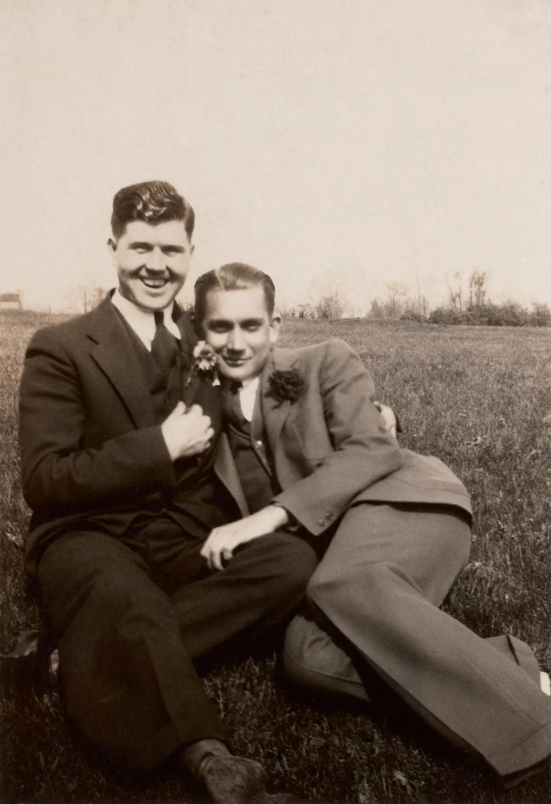 Couple in a field