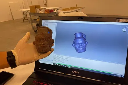 As part of the study, researchers created a 3D replica of the ancient mug.