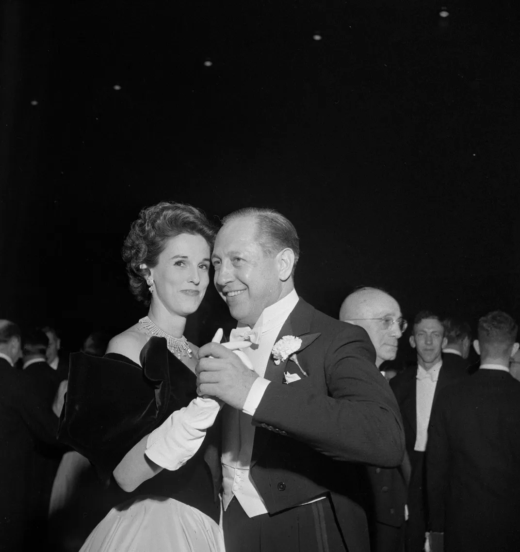 Babe Paley and her second husband, William Paley, at Dwight D. Eisenhower's Inaugural Ball on January 20, 1953