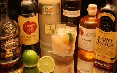 Falernum, a syrup that originates in Barbados, pairs nicely with rum.