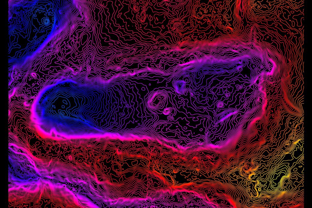 colorized footprint