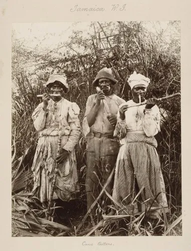 Sugar workers on a Jamaican plantation