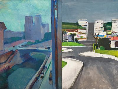 Left: Matisse's Notre Dame, a Late Afternoon, 1902. Right: Diebenkorn's Ingleside, 1963.