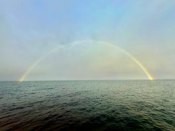 A complete rainbow, seen in the Galapagos thumbnail