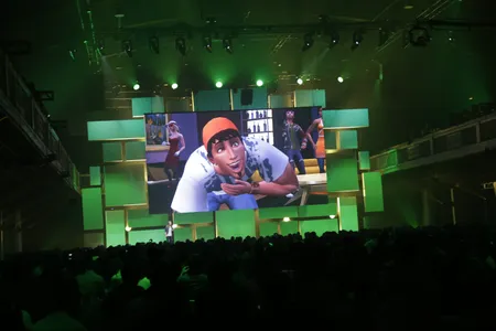 A view of &quot;The Sims 4&quot; during the EA press conference for the Electronic Entertainment Expo (E3) on June 9, 2014, in Los Angeles, California