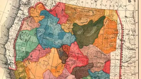 Hydrologic Commonwealths for the American West, proposed by John Wesley Powell, 1879