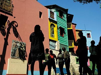 Buenos Aires' colorful Boca neighborhood.