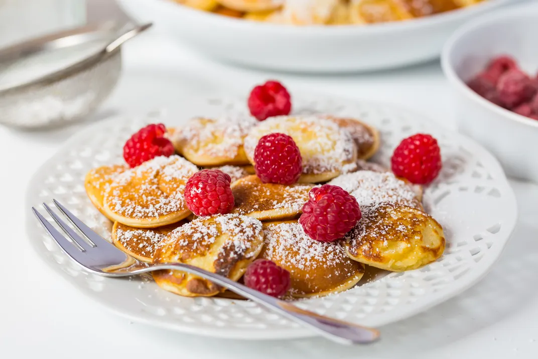 Traditional poffertjes