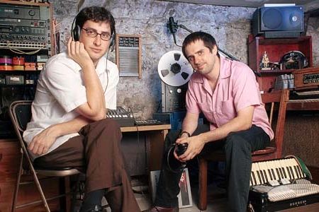 Michael Hearst and Joshua Camp of One Ring Zero in their studio, Brooklyn, NY 2003