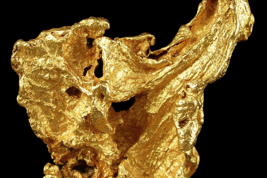 gold on black background