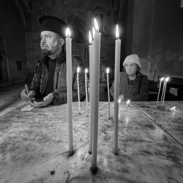 Remembering the departed, Studinica Monastery, Serbia thumbnail