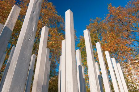 Memorial in London dedicated to the memory of the people who died in the bombings of July 7, 2005