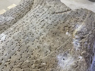 At the Mosul Cultural Museum,&nbsp;the Lion of Nimrud is&nbsp;being carefully restored (above: the cuneiform text on the figure is realigned and rejoined) as world organizations lend support to restore a city that has long stood at the heart of Western civilization.