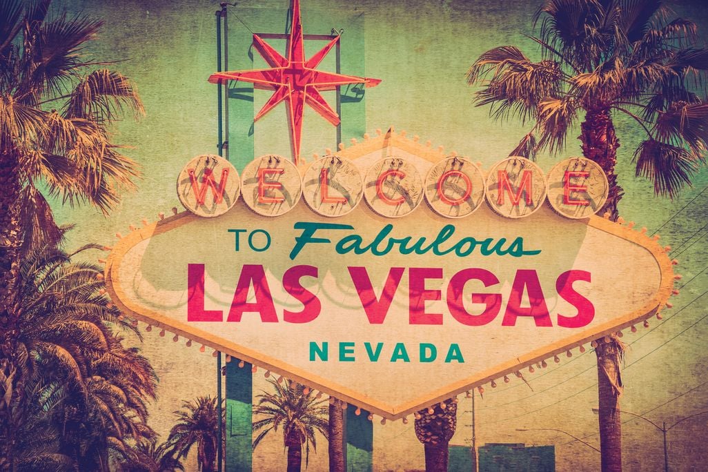 The welcome sign to Las Vegas