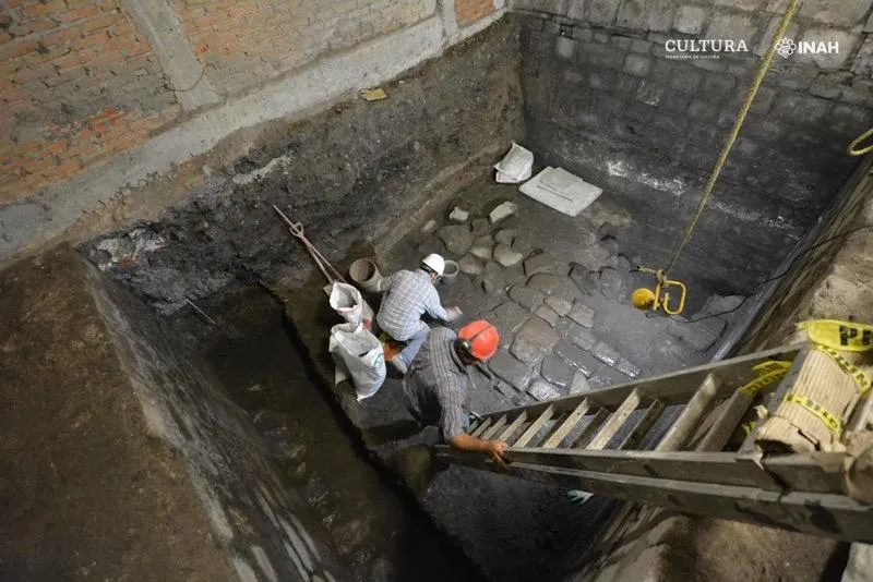 Archaeologists excavating site of Aztec palace and conquistador home