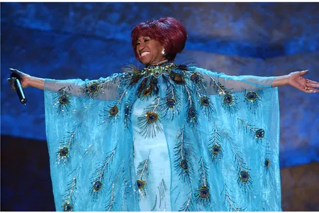 Celia Cruz (above in 2001 at the Kennedy Center in Washington, D.C.)&nbsp;was &quot;a&nbsp;phenomenon,&quot; says the Smithsonian&#39;s Ashley Mayor, one of the organizers of the new exhibition &quot;Entertainment Nation,&quot; opening in December at the National Museum of American History.