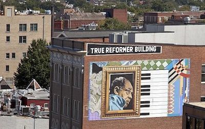 A tribute to Duke Ellington adorns a building in Washington, D.C., but what will happen to the genre of American music he helped pioneer? Photo by Carol Highsmith, 2010.