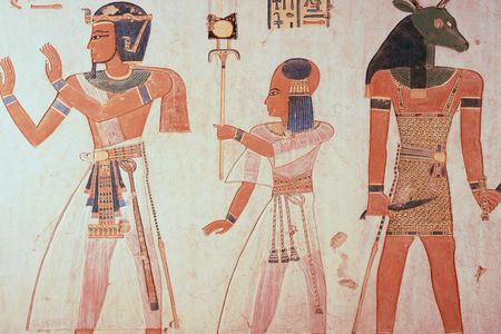 Ramesses III and his son in the afterlife