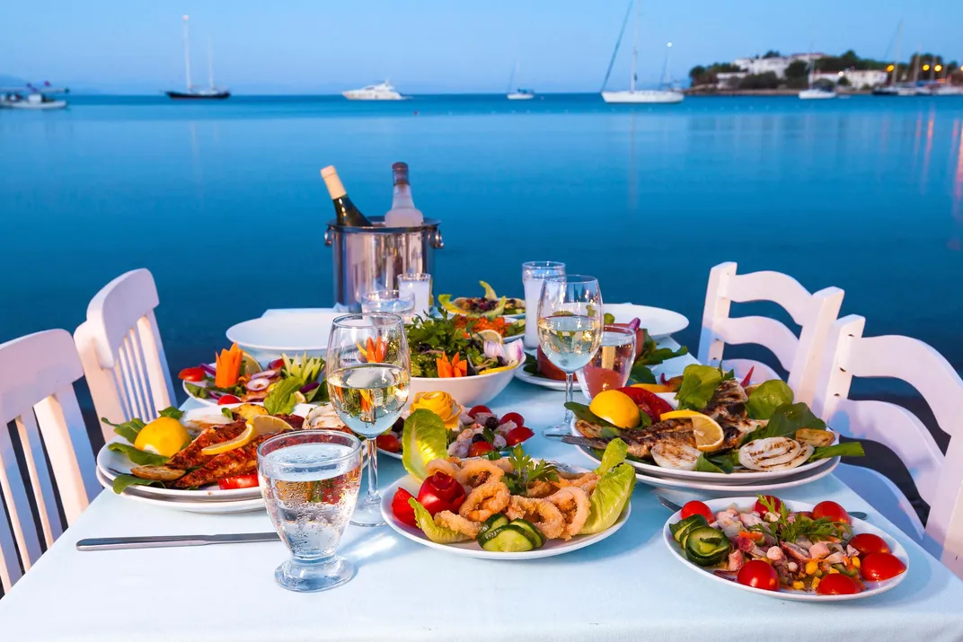 Traditional dinner setting