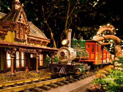 The New York Botanical Garden in New York City is just one of many places across the country to see holiday-themed model train shows. 