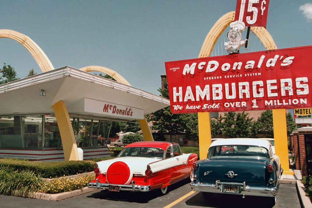 Parking lot of the McDonald's museum