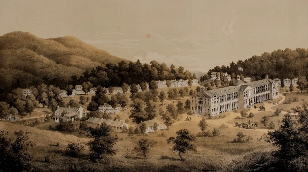 A 19th-century depiction of the Greenbrier