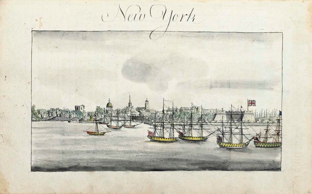 View of New York after the fire