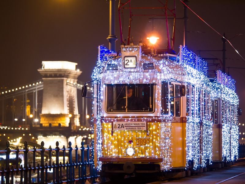 Christmas light tram in Budapest | Smithsonian Photo Contest ...