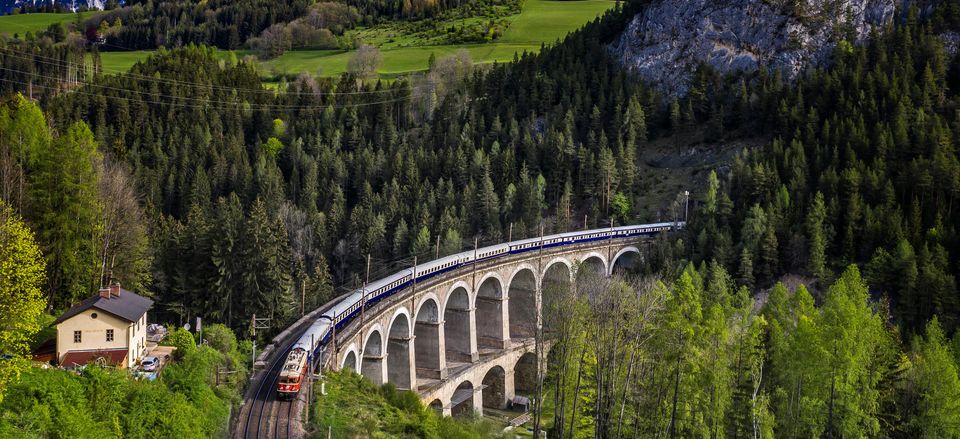  The <I>Danube Express</I> in the Alps 