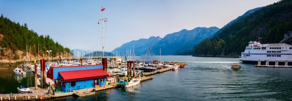 A panoramic view of Horseshoe Bay, British Columbia, Canada thumbnail