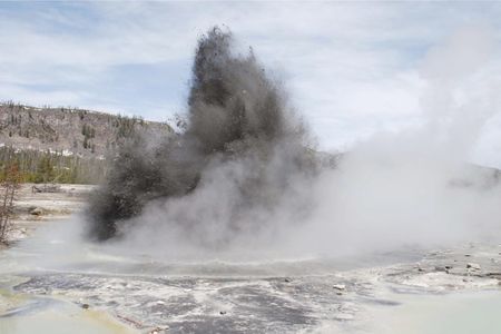 Hydrothermal activity at Yellowstone National Park. Is this the kind of setting where life arose?